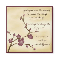 Dream Garden Serenity Prayer Magnet