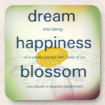 Dream, Happiness, Blossom Drink Coasters