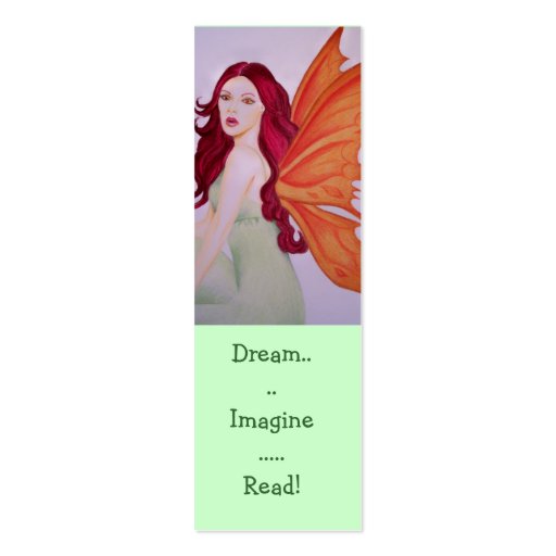 Dream imagine Read Bookmarks Business Cards (front side)
