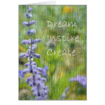 Dream, Inspire, Create Lavender Card cards