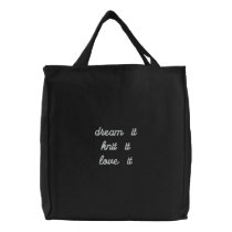 Dream it project bag