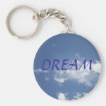DREAM KEY CHAIN ON SKY BACKGROUND