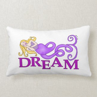 Dream Mermaid Throw Pillow