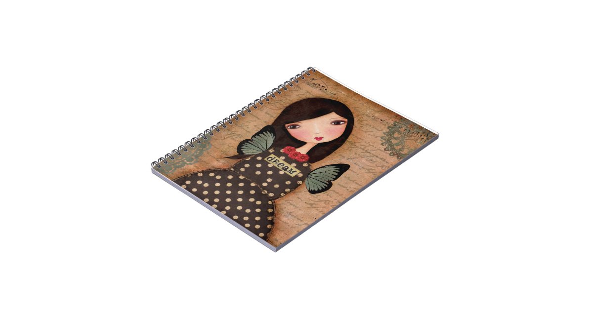 Dream Mixed Media Art Notebook Journal Zazzle