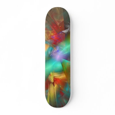 'Dream of the Pantechnicon' skateboard deck by SBricker