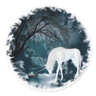Dream of the River Unicorns sticker