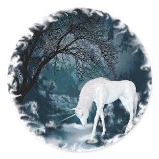 Dream of the River Unicorns sticker