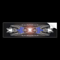dream of thunder (sticker) bumper stickers by wolffreeborn dream of thunder (sticker) bumper stickers