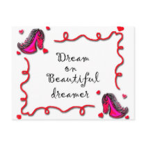 dream on beautiful dreamer postcards