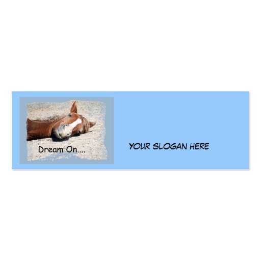 Dream On Bookmark  Business Card
