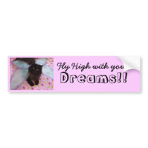 DREAM ON bumper stickers by KatAnnette DREAM ON bumper stickers