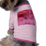 Dream Pink Geranium Flower Pet Clothing