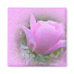 Dream-Pink Rose Fridge Magnet