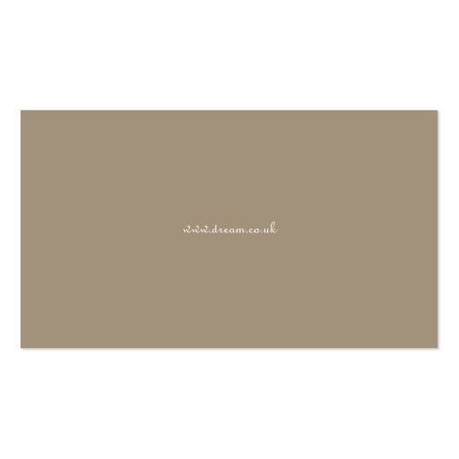 Dream - Poetic Business Card (back side)