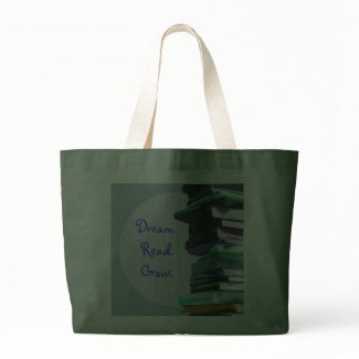 Dream. Read. Grow. Book Stack - Bag bag