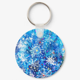 Dream Snowfall keychain