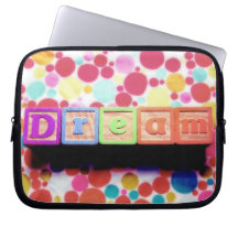 Dream Wooden Blocks Laptop Sleeve