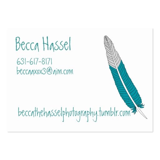 Dreamcatchers and feathers business card templates (back side)