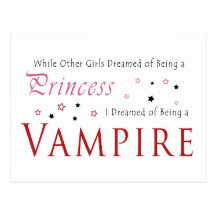 Dreamed of Being a Vampire Postcard