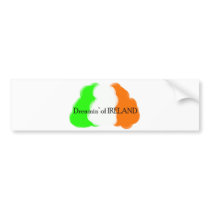 DREAMIN OF IRELAND HORIZONTAL bumper stickers