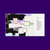 "Dreaming Blue" Geometric Art business cards by RLMdesignes "Dreaming Blue" Geometric Art business cards