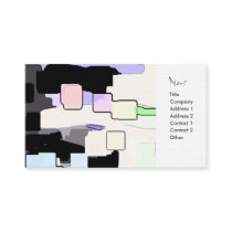 "Dreaming Blue" Geometric Art Business Card Template