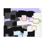 "Dreaming Blue" Geometric Art Post Cards