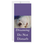 Dreaming Bulldog Do Not Disturb Rack Cards