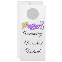 Dreaming Do Not Disturb Mermaid Muse Door Hanging Customized Rack Card