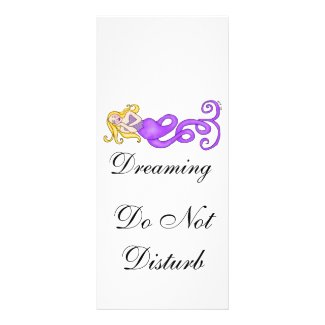 Dreaming Do Not Disturb Mermaid Muse Customized Rack Card