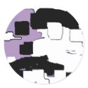 "Dreaming in Purple" Geometric Art stickers