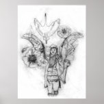 dreaming native american inspired art print