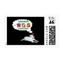Dreaming of a White German Shepherd Christmas postage by coastalwgs Dreaming of a White German Shepherd Christmas postage