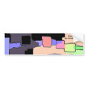 "Dreaming of Sky" Geometric Art bumper stickers by RLMdesignes "Dreaming of Sky" Geometric Art bumper stickers