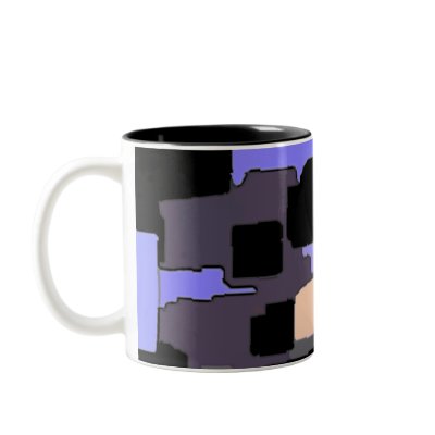 "Dreaming of Sky" Geometric Art Coffee Mugs by RLMdesignes
