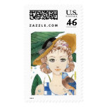Dreaming of summer postage stamp