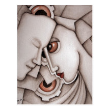 Dreaming of you Abstract Art Postcard