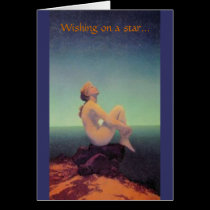 "...dreaming of you" Maxfield Parrish card cards