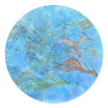 Dreaming On Aquamarine Tides Stickers
