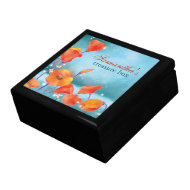 Dreaming Poppies Elegant Floral Jewelry Gift Box giftbox