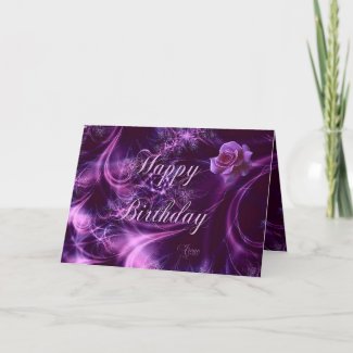 Dreaming Rose Birthday Card