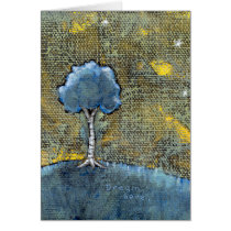 Dreaming tree art modern painting for dreamers cards