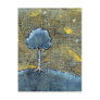 Dreaming tree art modern painting for dreamers postcard
