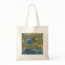 Dreaming tree painting fun unique modern landscape bags