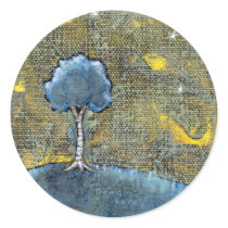 Dreaming tree painting fun unique modern landscape stickers