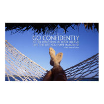 Dreams and Life Inspirational Poster Print