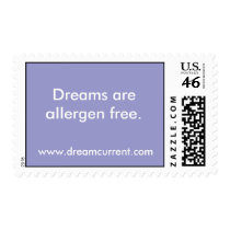 Dreams are allergen free. postage