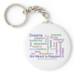 Dreams Are Meant to Happen (bright) Key Chain