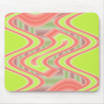 dreams lime green orange mouse pad