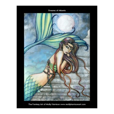 Dreams of Atlantis Mermaid Poster by robmolily